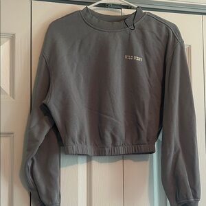 Divided Dark Gray Women's Crew Neck Sweater